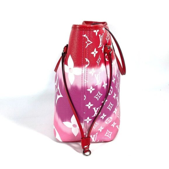 LOUIS VUITTON M45127 Monogram Escal Neverfull MM Shoulder Bag Tote Bag Red/pink - Picture 2 of 14